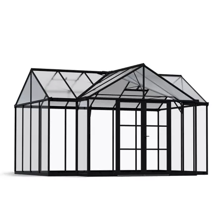 Canopia by Palram Triomphe Chalet Greenhouse 12 ft x 15 ft Hobby Greenhouses