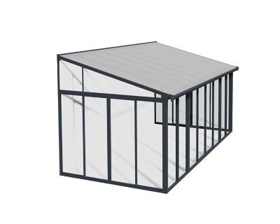 Canopia by Palram SanRemo Patio Enclosure Gray/Clear, 10 x 18ft.