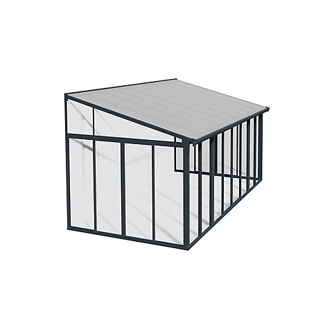 Canopia by Palram SanRemo Patio Enclosure Gray/Clear, 10 x 18ft.