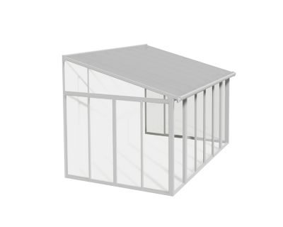 Canopia by Palram SanRemo Patio Enclosure White with Screen Doors (6), 10 x 14ft.