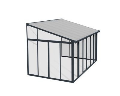 Canopia by Palram SanRemo Patio Enclosure Gray/Clear with Screen Doors (6), 10 x 14ft.