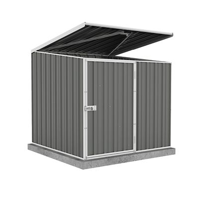 ABSCO Utility 5 ft. x 5 ft. Multi-Purpose Metal Pool Pump Shed - Woodland Gray