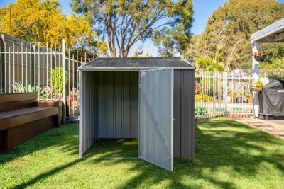 Image showing  5 x 5ft. Utility Multi-Purpose Metal Pool Pump Shed, Woodland Gray