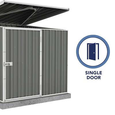 Image showing  5 x 5ft. Utility Multi-Purpose Metal Pool Pump Shed, Woodland Gray