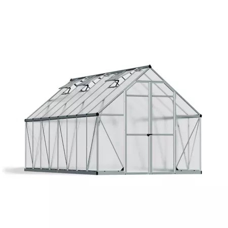 Canopia by Palram 8 ft long x 16 ft wide Essence Greenhouse Hobby Greenhouses