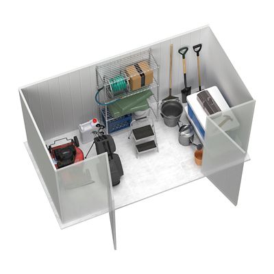 Image showing  10 ft. x 5 ft. Premier Metal Storage Shed, Monument