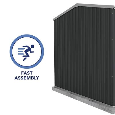 Image showing 5 th ABSCO 10 x 5ft. Premier Metal Storage Shed, Monument