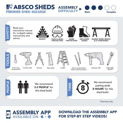 Image showing 9 th ABSCO 10 x 7ft. Premier Metal Storage Shed, Monument