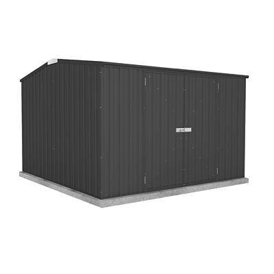 ABSCO 10 ft. x 10 ft. Premier Metal Storage Shed, Monument