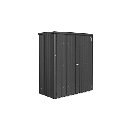 Biohort Equipment Locker 150 - 5 ft. x 2.7 ft. x 6 ft. - Dark Gray with Floor Kit