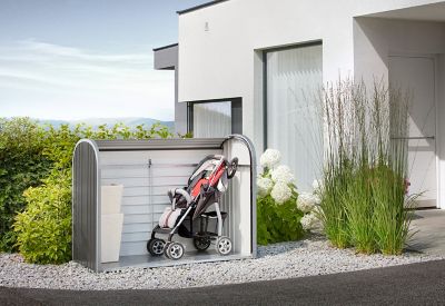 Image showing  20 sq. ft. StoreMax 190 Storage Unit, 6 ft. x 3 ft. x 4 ft., Dark Grey/Silver