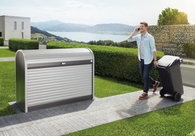 Image showing  20 sq. ft. StoreMax 190 Storage Unit, 6 ft. x 3 ft. x 4 ft., Dark Grey/Silver