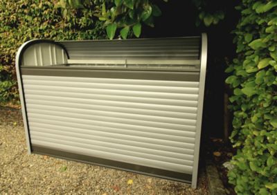 Image showing 7 th Biohort 20 sq. ft. StoreMax 190 Storage Unit, 6 ft. x 3 ft. x 4 ft., Dark Grey/Silver