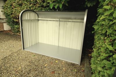 Image showing 8 th Biohort 20 sq. ft. StoreMax 190 Storage Unit, 6 ft. x 3 ft. x 4 ft., Dark Grey/Silver