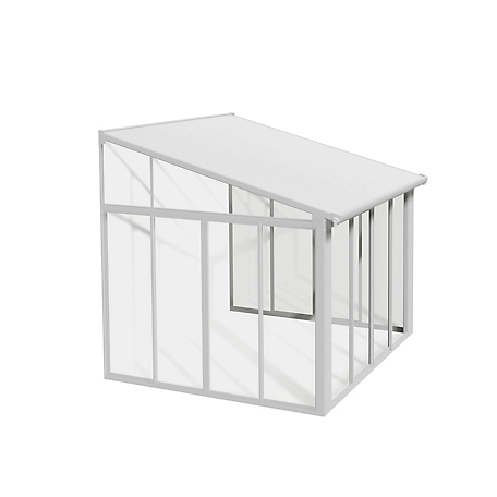 Canopia by Palram SanRemo 10 ft. x 10 ft. Patio Enclosure - White with Screen Doors (6)