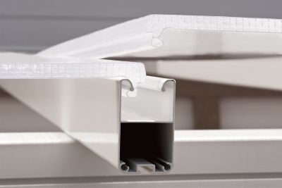 Image showing  SanRemo 10 ft. x 10 ft. Patio Enclosure - White with Screen Doors (6)