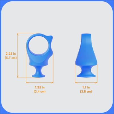 Image showing  Dog Toothbrush, Dog Bite Block Assistant Bundle for Small Dog or Cat, Blue