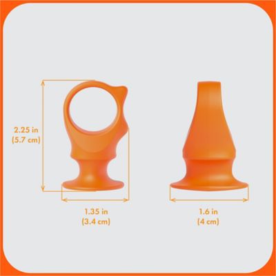 Image showing  Dog Toothbrush, Dog Bite Block Assistant for Medium Dogs or Cats, Orange