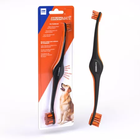 Paw Ready Dog Toothbrush by Paw Ready Brushmate for Dogs and Cats Orange Dog Teeth Cleaning & Breath Freshening