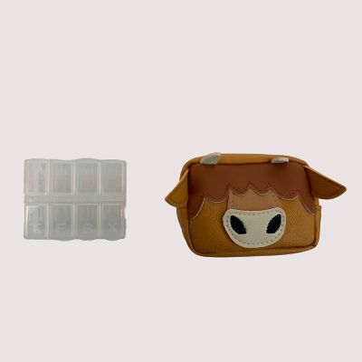 Bella Bug Highland Cow Pill Box Holder