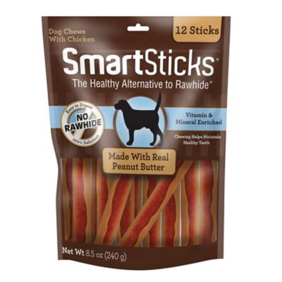 SmartBones SmartSticks Peanut Butter, 12 pk.