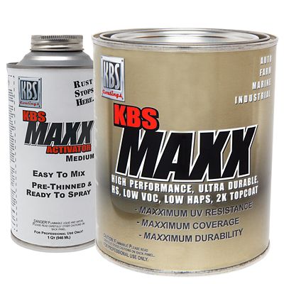 KBS Coatings KBS MAXX, Gallon, Med Activator, Hot Rod Black