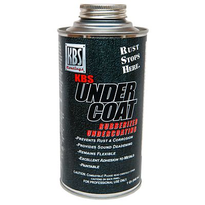 KBS Coatings KBS UnderCoat, Solvent Rubberized, Quart