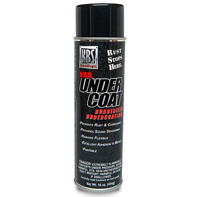 KBS Coatings KBS UnderCoat, Solvent Rubberized, 16 oz. Aerosol