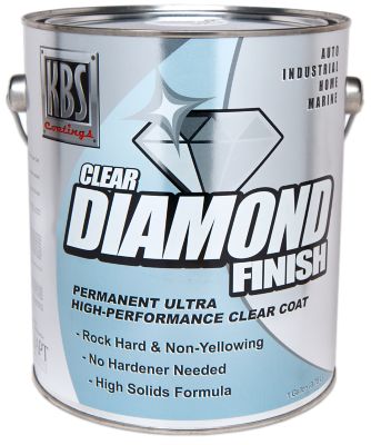 KBS Coatings DiamondFinish Clear Gallon (128oz) - Direct To Metal or Other Coatings - 1K Water Clear Coating