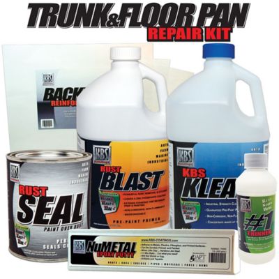KBS Coatings Trunk & Floorpan Kit, Satin Black/Grey