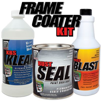 KBS Coatings Frame Coater Kit Satin Black - Complete Rust Prevention Paint Kit for Frame or 50 Sq Ft.
