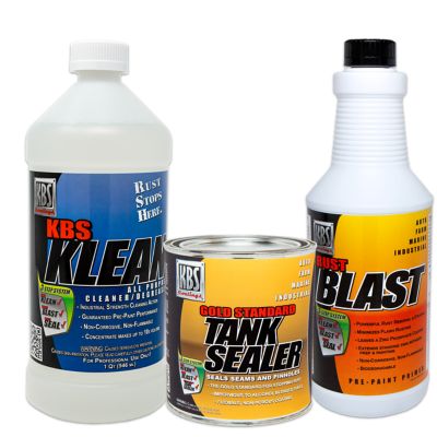 KBS Coatings Large Cycle Tank Sealer Kit - Tank Sealer Kit For Tractor Tanks and Utility Tanks Up To 12 Gallons