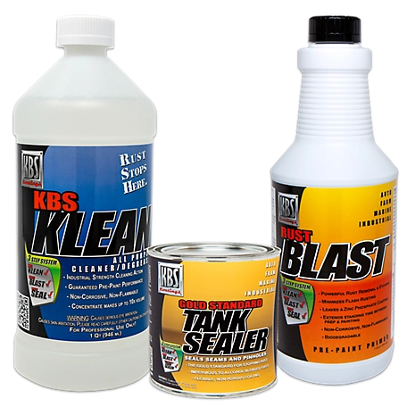 KBS Coatings Cycle Tank Sealer Kit - Tank Sealer Kit For Tractor Tanks and Utility Tanks Up To 5 Gallons