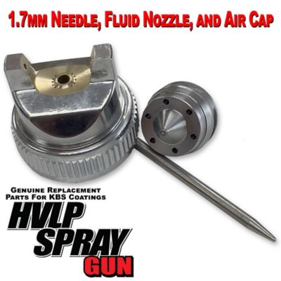 KBS Coatings 1.8mm Spray Tip for KBS HVLP Spray Gun, Nozzle, Needle, Air Cap