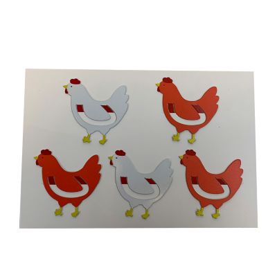 Bella Bug 5 ct. Hens Metal Paper Clips