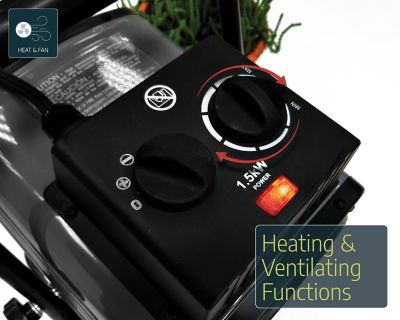 Image showing  1500W Portable Fan Heater