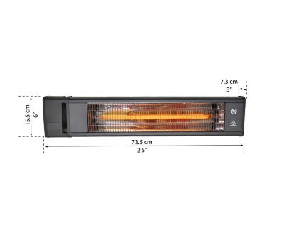 Image showing 8 th Canopia by Palram 1500W Carbon Fiber Infrared Heater