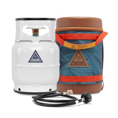 Ignik Outdoors 5 lb. Gas Growler Refillable Propane Tank, Deluxe Mountain