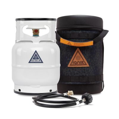 Ignik Outdoors 5 lb. Gas Growler Refillable Propane Tank, Deluxe Arctic Camo