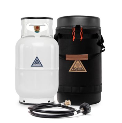 Ignik Outdoors 10 lb. Gas Growler X Refillable Propane Tank, Deluxe Black