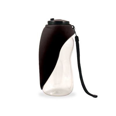 Flipo 26 oz. Fold-A-Bowl Portable Pet Water Bottle & Bowl, Black
