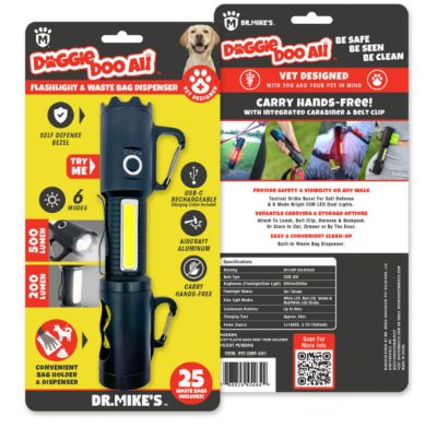 Image showing  Doggie Doo All Bag Dispenser and Tactical Flashlight