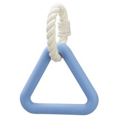 MuttNation Fueled by Miranda Lambert Triangle and Rope Ring Dog Toy, Blue