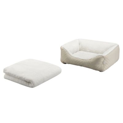 MuttNation Fueled by Miranda Lambert Cuddler Pet Bed and Blanket Combo, Small