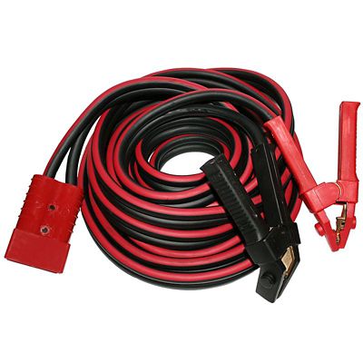 Bulldog Winch Booster Cable Set, 25ft x 1/0ga with Clamps and Plug