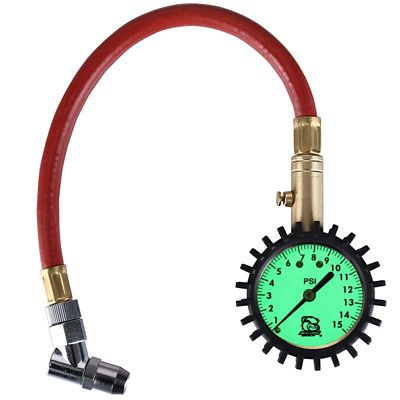Bulldog Winch 0-15 psi Low Air Pressure Gauge - Analog