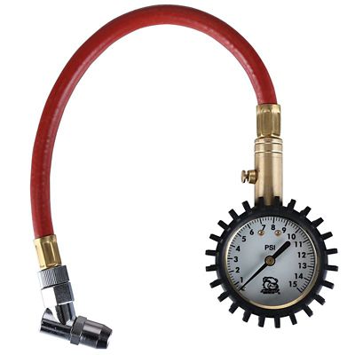 Image showing  0-15 psi Low Air Pressure Gauge - Analog