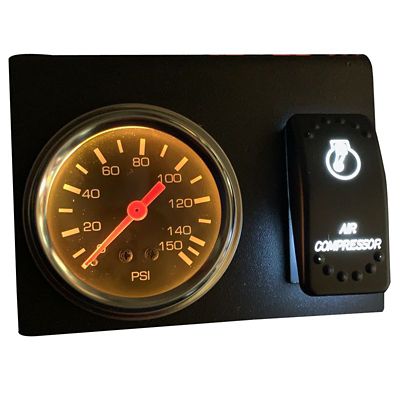 Image showing  Air Pressure Gauge, Switch, and Mounting Bracket