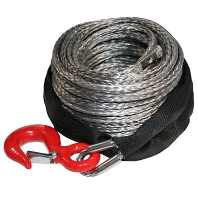 Bulldog Winch Synthetic Rope 8mm x 100ft, up to 8k Winch