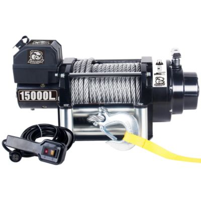 Bulldog Winch 15000lb HD Synthetic Rope, 10064